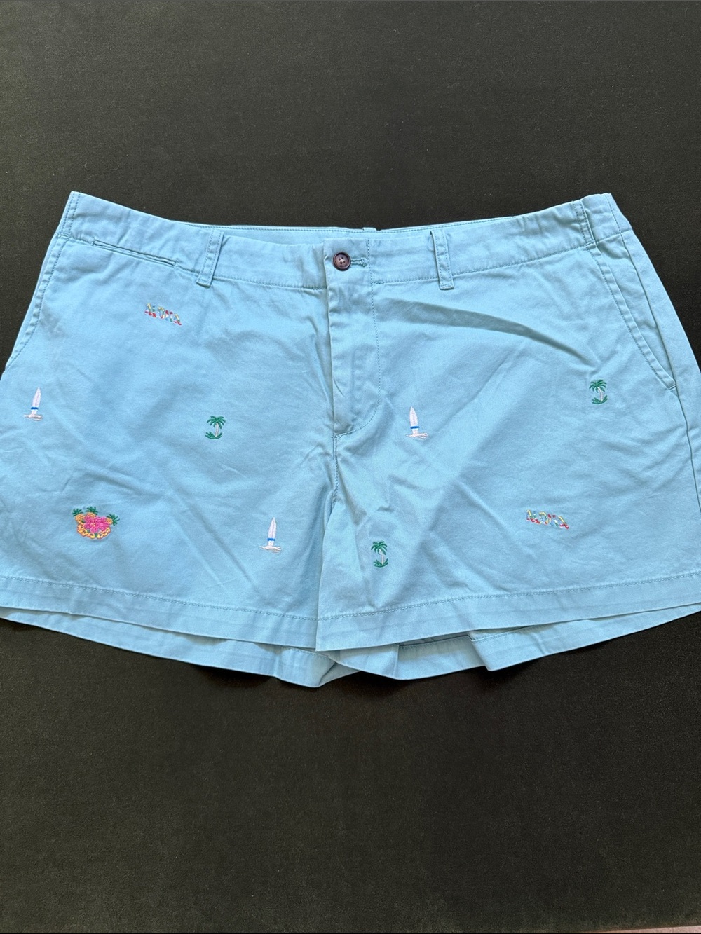 Light Green Embroidered Polo Ralph Lauren Shorts